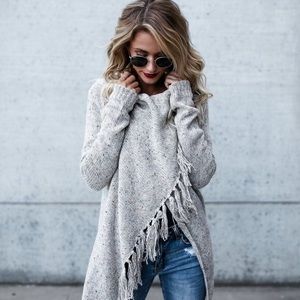 Vici Collection Lovestitch Gray Sweater